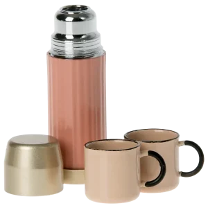 Thermoskanne und Tassen (Soft Coral) von Maileg