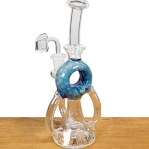 Black Leaf Recyclerbong in Blau