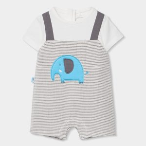 Strampelanzug, kombiniert (gestreift) von Boboli