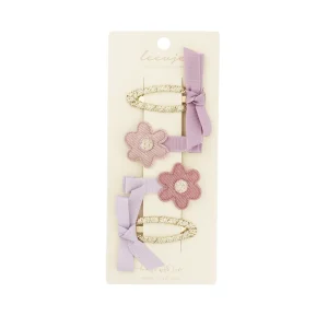 Haarspangen „Lilac Flower and Bow“