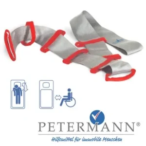 ALPHA Bettleiter Nylon 8 x 170cm grau/rot