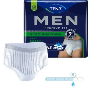 TENA men Premium Fit Pants Maxi S/M, Hüfte 75-100 cm (1 Karton: 4 x 12 Stück)