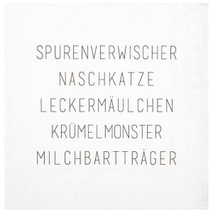 Cocktail-Servietten „Spurenverwischer“