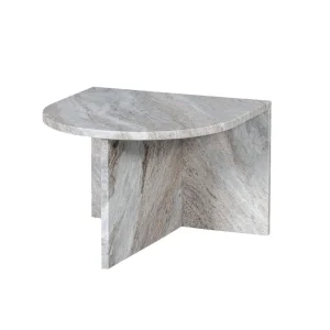 Ovaler Beistelltisch Marmor Natur