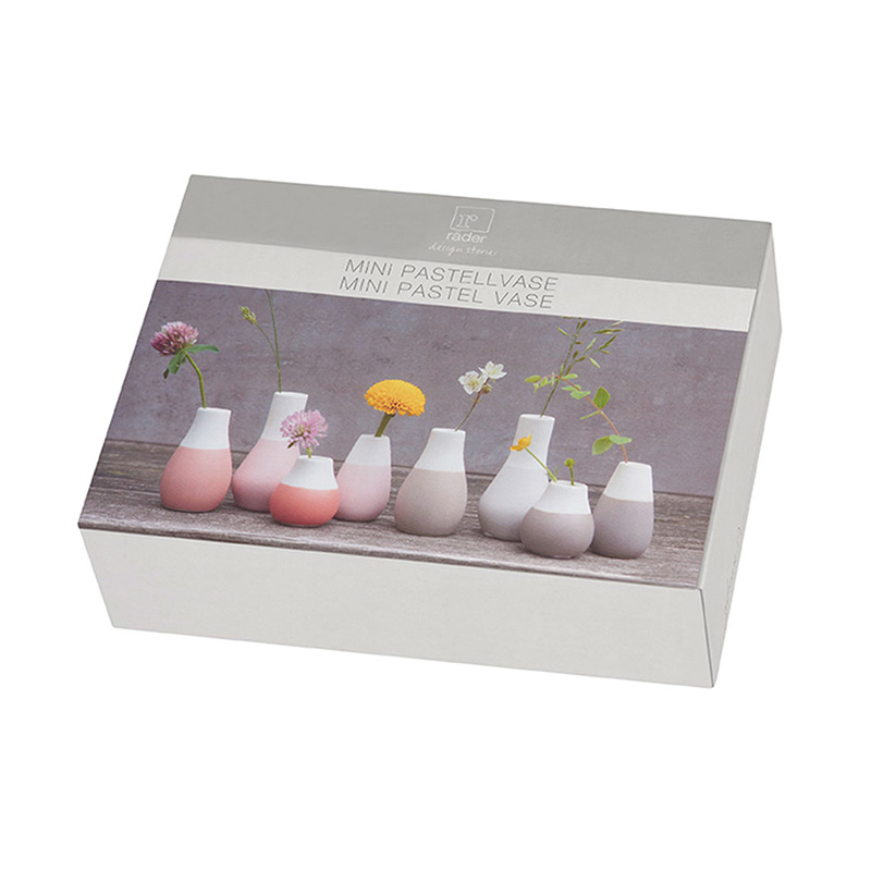 Mini-Pastellvasen, grau (4er-Set) – Bild 4