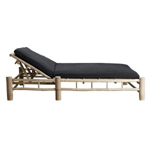 TineK Home Bambus Double Lounge-Liege Anthrazit