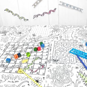 Ausmal-Poster / -Tischdecke „Puzzlezeit“ von Eggnogg