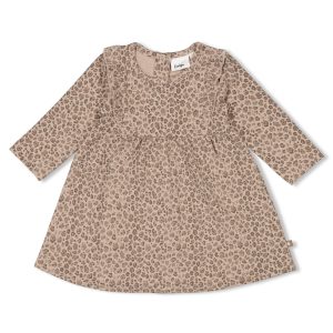 Kleid AOP – Better Together von feetje (Taupe Melange)