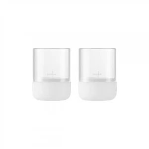 Windlicht „Calma“, 2er Set XS (Lily White)