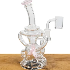 Blaze Dab Rig Recycler Pink