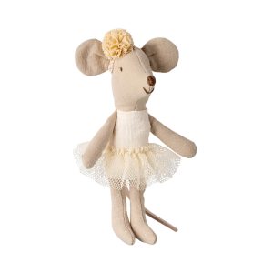 Ballerina Maus, Kleine Schwester (cremefarben) von Maileg