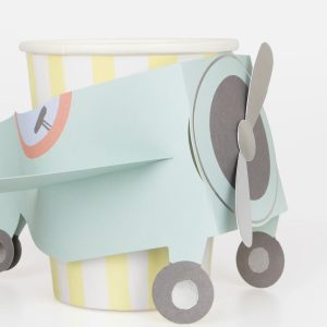 Flugzeug Pappbecher von Meri Meri