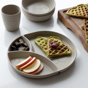 Kinderteller mit 3 Fächern „MUMS“ (jetty beige)