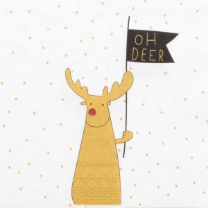 Cocktail-Servietten „Oh deer“