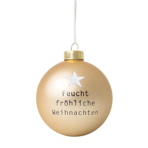 Lustige Kugel „Feucht fröhliche Weihnachten“