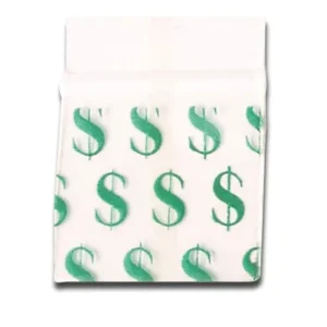 100 Tütchen Dollar 50x50mm