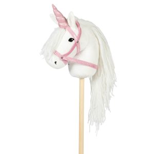 Einhorn Zaumzeug für die Hobby Horses (pink)