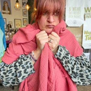 XL-Musselin-Tuch – Taupe