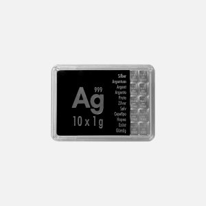 Valcambi 10x 1 g Tafelsilber CombiBar™